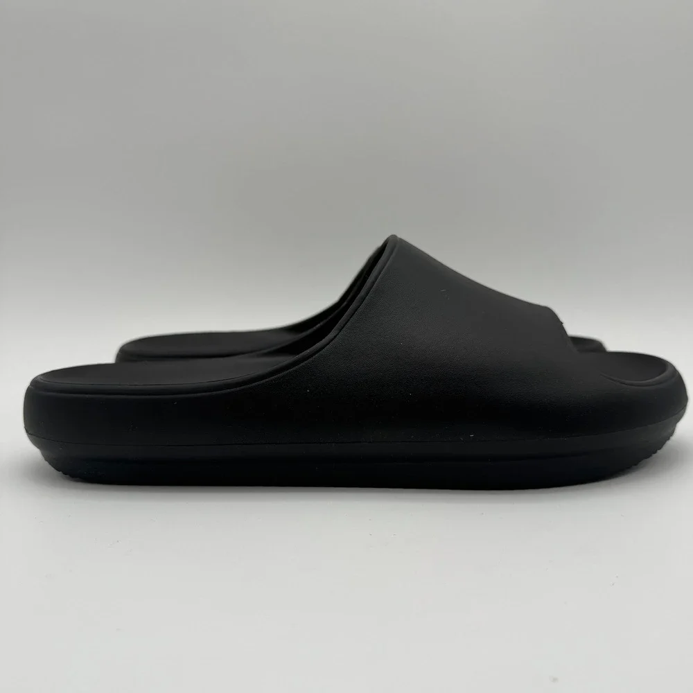 Unisex Cushion Slide Sandals Black Women's 11-12 Men's 9-10